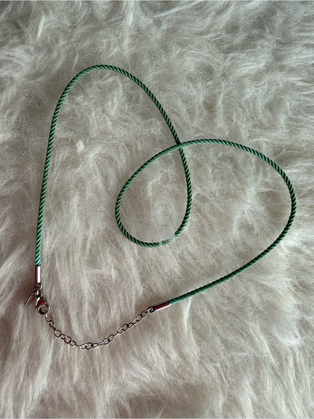 Tiffany & Co. blue silk cord necklace